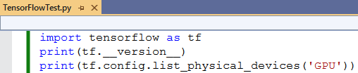 TensorFlowWindows_VSTestCode